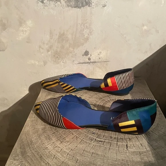 Nine West Multicolor Striped Flats - Picture 5 of 7